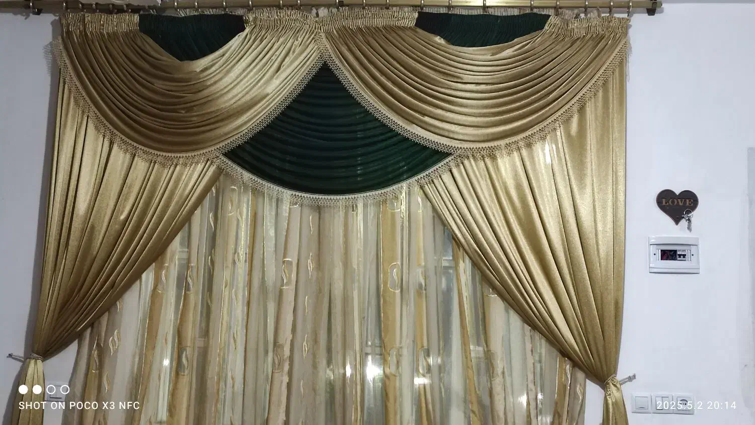 پرده سالن|پرده، رانر، رومیزی|شیراز, شهرک فرهنگیان|دیوار