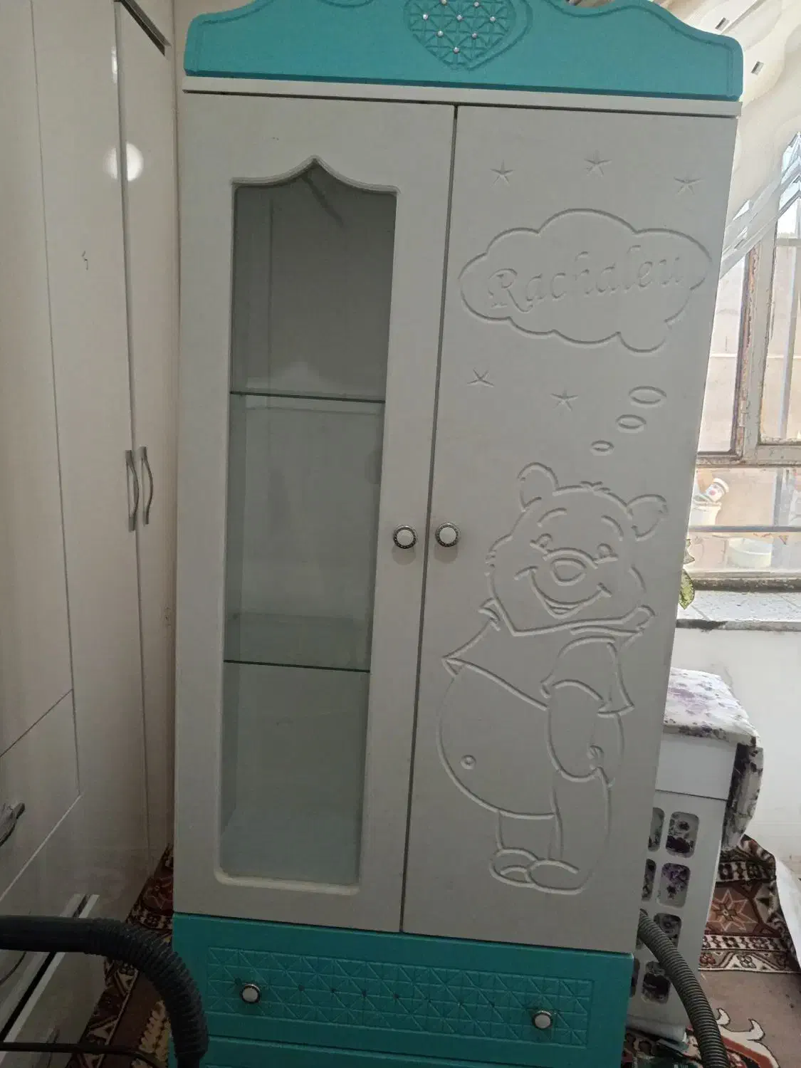 کمدکودک درحدنو وتمیز|جاکفشی، کمد، دراور|رضویه, |دیوار