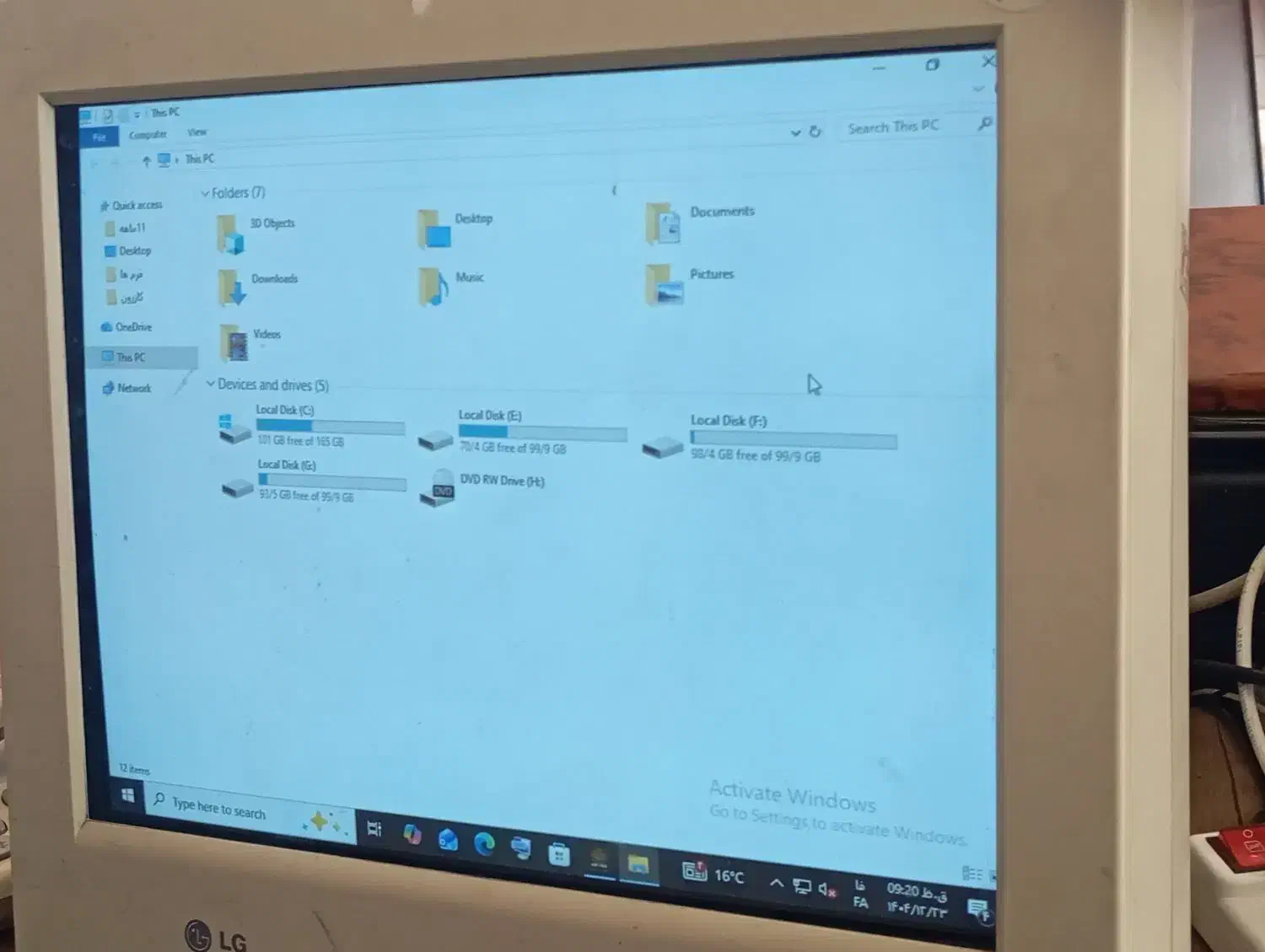 مانیتور|رایانه رومیزی|کازرون, |دیوار