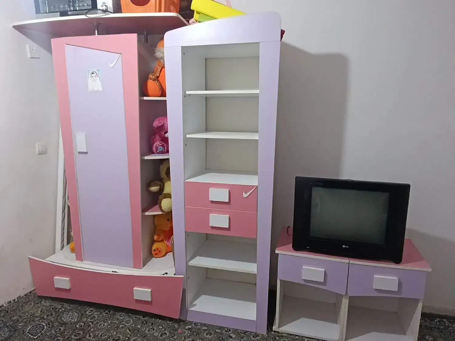 سرویس خواب دخترانه|تخت و سرویس خواب|چمران, |دیوار