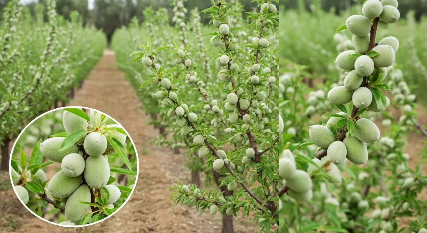 نهال بادام شیرین آذر پرطرفدار آماده فروش است.|گل و گیاه طبیعی|خسروشاه, |دیوار