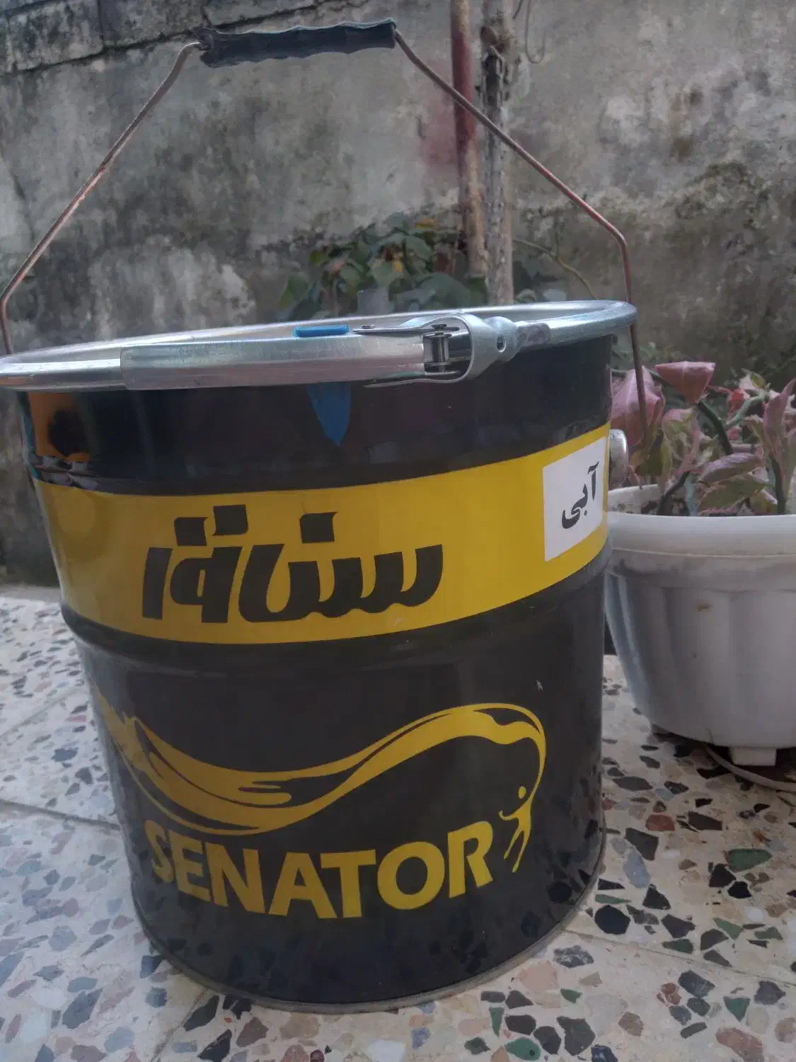 رنگ ۲۰ لیتری مارک سناتور آبی نیسانی درجه یک|مصالح و تجهیزات ساختمان|آستارا, |دیوار