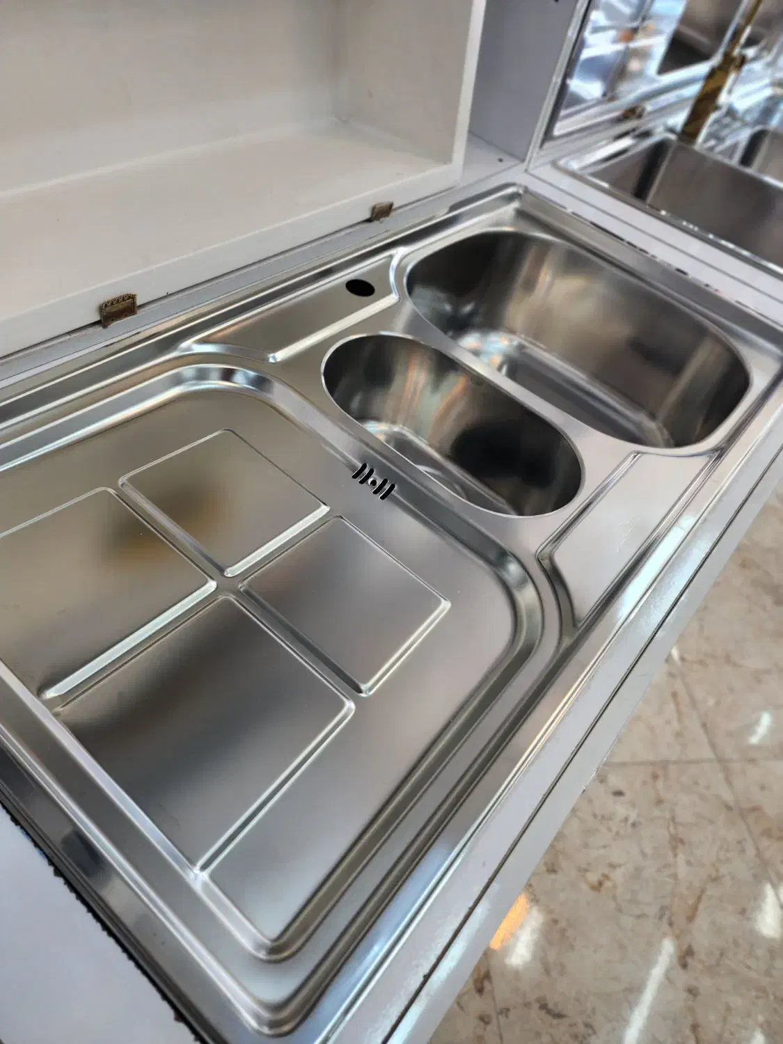 سینک اخوان یک و نیم لگن ۱۰۰ سانت|مصالح و تجهیزات ساختمان|رشت, پارک شهر|دیوار