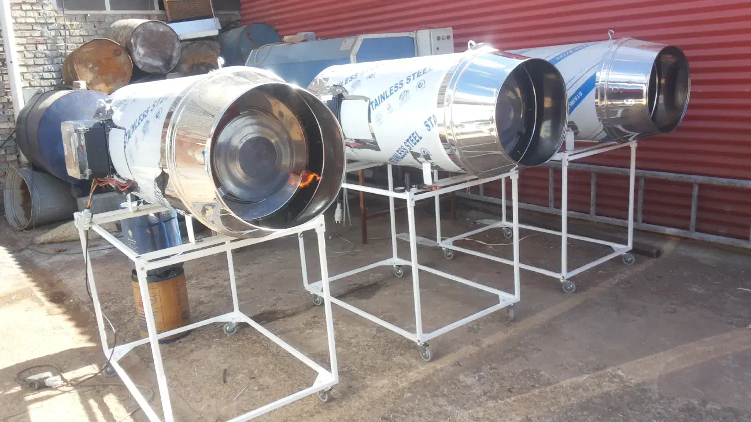 جت هیتر 50هزار موشکی بخاری گاز گازوئیل سوز مرغداری|ماشینآلات صنعتی|اهواز, طالقانی|دیوار