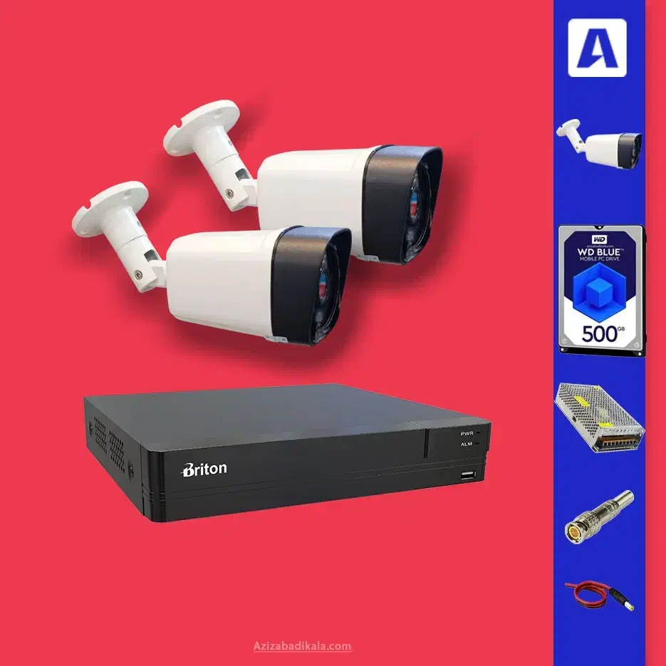 دوربین مداربسته 5مگاپیکسل شب رنگی بامیکروفن (کامل)|دوربین مداربسته|اراک, |دیوار