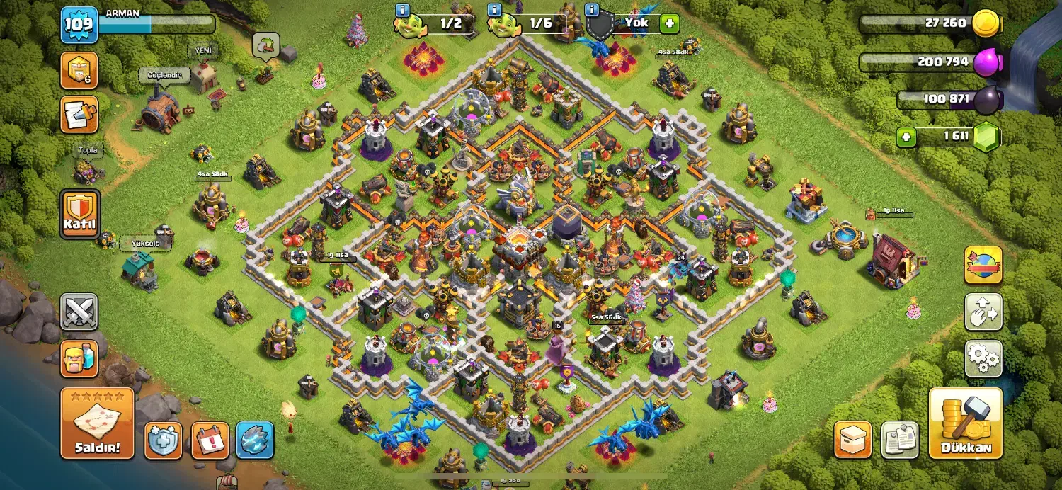 دو اکانت کلش اف کلنز|کنسول، بازی ویدئویی و آنلاین|بناب, |دیوار