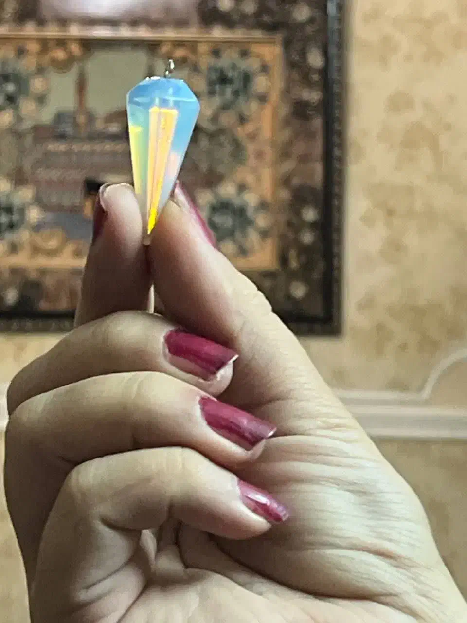 اوپال شیری هفت رنگ گردنی|جواهرات|تبریز, |دیوار