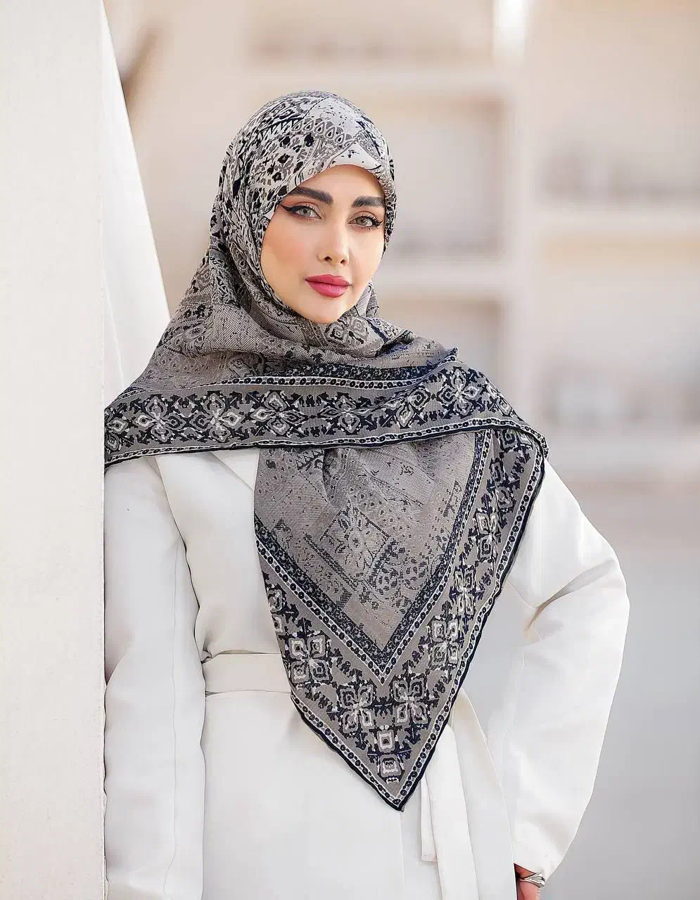 روسری دست دوز چاپ خیس|لباس|بهشهر, |دیوار