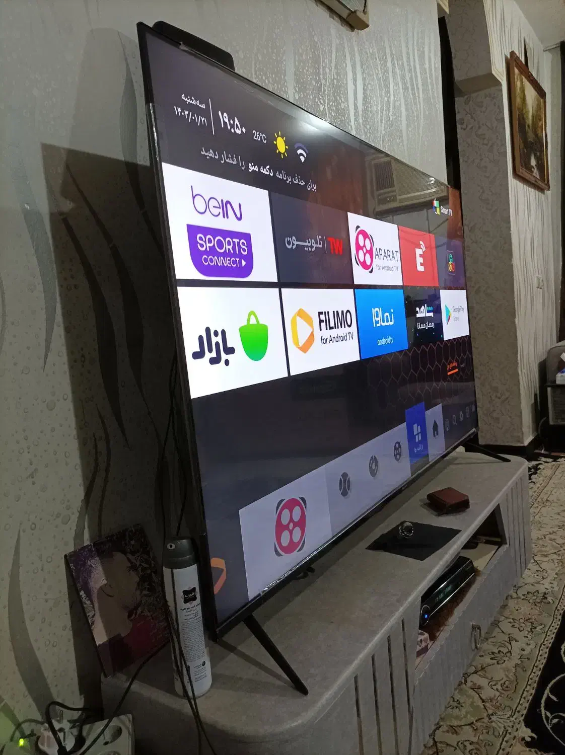 ال ای دی ۵۵ اینچ فوق پیشرفته VINCENT مدل OK Google|تلویزیون و پروژکتور|اهواز, پردیس دو|دیوار