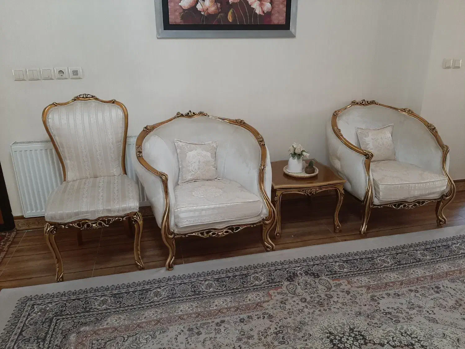 ست کامل مبل۷نفره ونهارخوری۸نفره استیل مدل زمرد|مبلمان خانگی و میز عسلی|محمدیه-قزوین, |دیوار