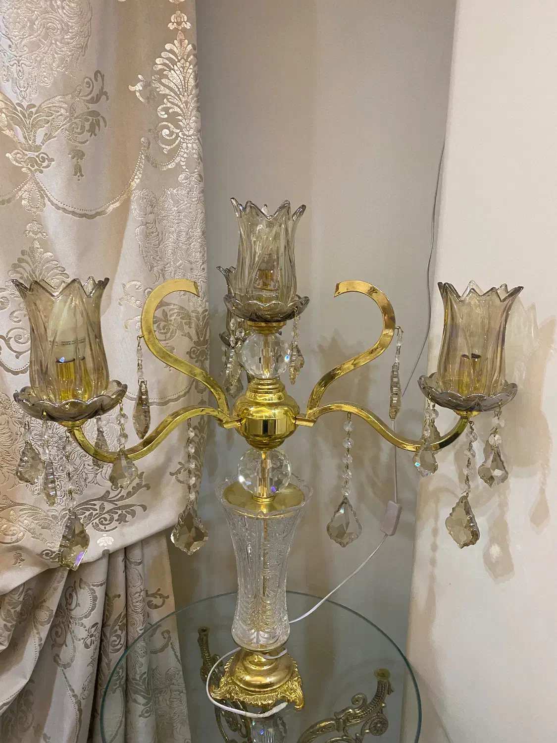 آباژر رومیزی سه شاخه|لوستر و چراغ آویز|تهران, سعادتآباد|دیوار