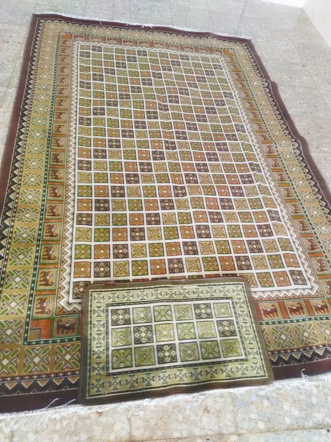 گلیم فرش ۶متری با پادری ست|گلیم، جاجیم، گبه|سنقر, |دیوار