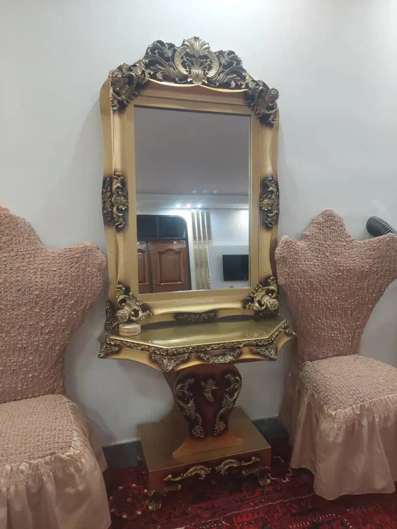 آینه وکنسول ومیزتلویزیون|بوفه، ویترین، کنسول|اهر, |دیوار