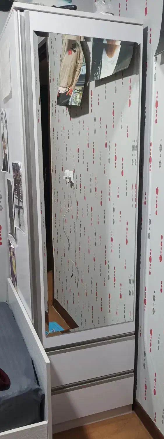 کمد لباسی، آیینه و دو کشاب|جاکفشی، کمد، دراور|شاهینشهر, گرگاب|دیوار