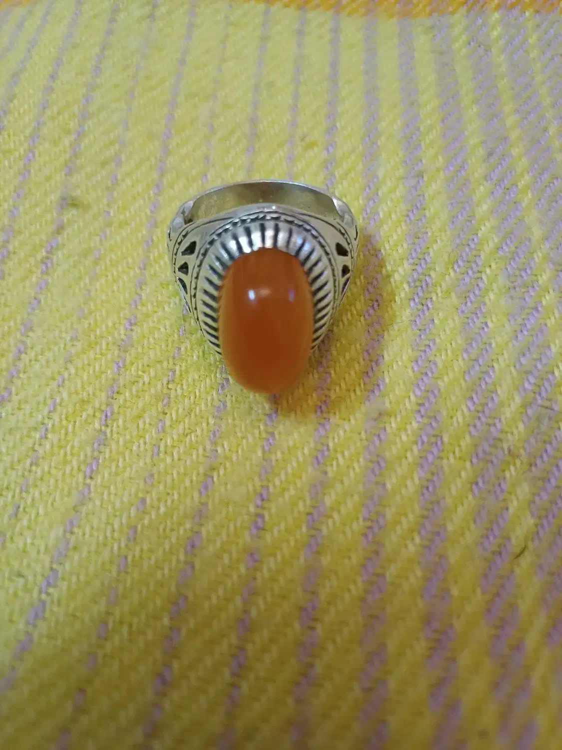 انگشتر عقیق پرتقالی|بدلیجات|تهران, دولاب|دیوار