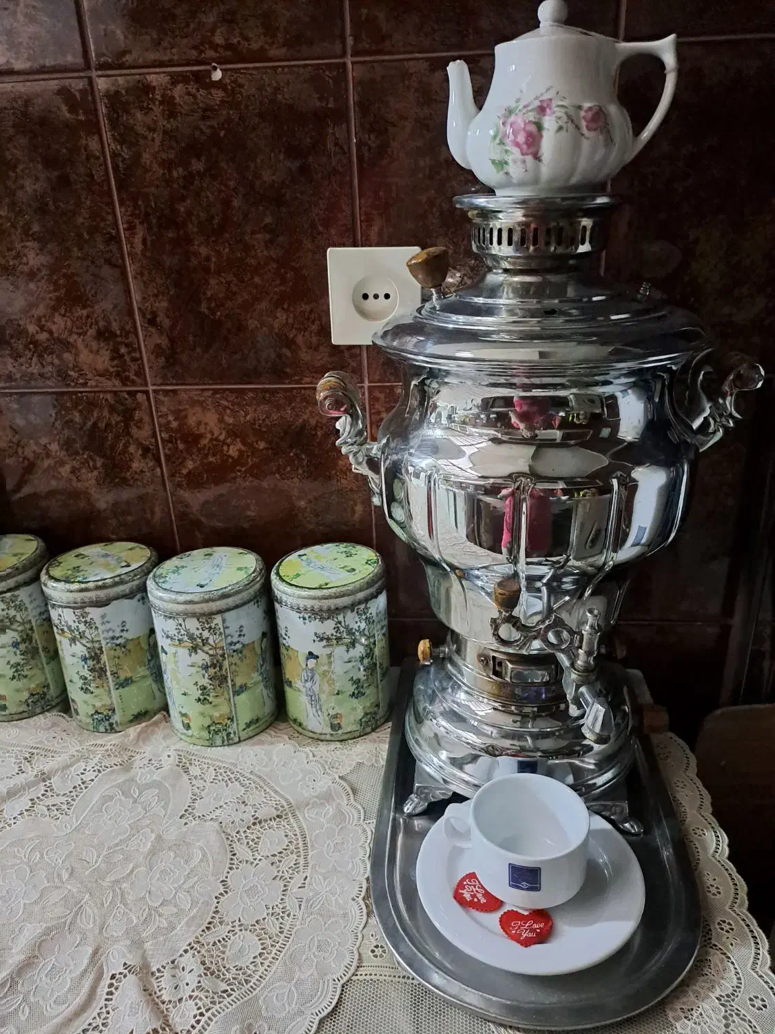 سماور گازی|سماور، چای‌ساز، قهوه‌ساز|سمنان, |دیوار