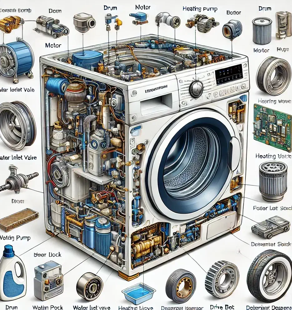 فروش قطعات لباسشویی سامسونگ(اصلی،وارداتی)+گارانتی|ماشین لباسشویی و خشککن لباس|تهران, پونک|دیوار