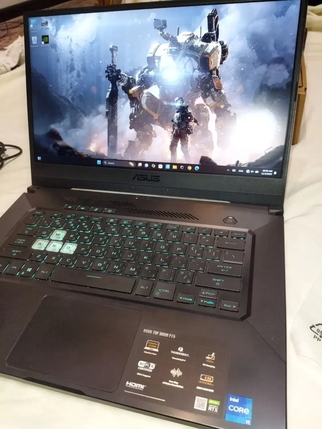 لپ تاب گیمینگ ایسوس TUF F15 درحد نو|رایانه همراه|تهران, لویزان|دیوار