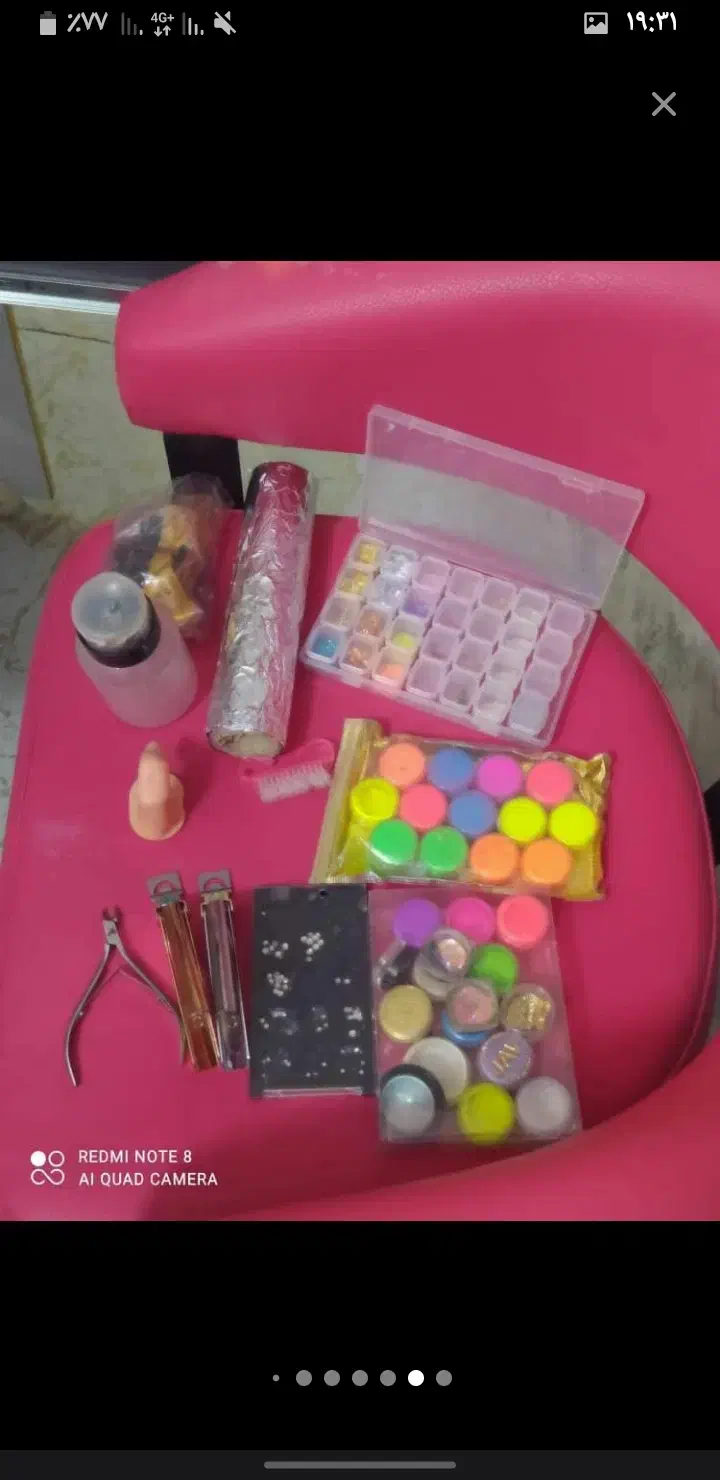 وسایل کاشت ناخون پودر و ژل|آرایشی، بهداشتی، درمانی|دزفول, |دیوار