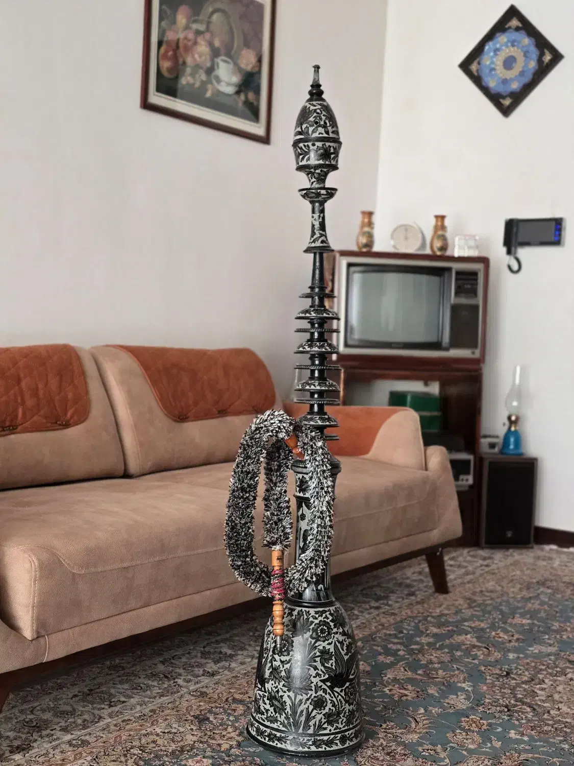 قلیون سنگی قلم تراش،ویترین سنتی نو|صنایع دستی و سایر لوازم تزئینی|نجفآباد, منتظری شمالی|دیوار