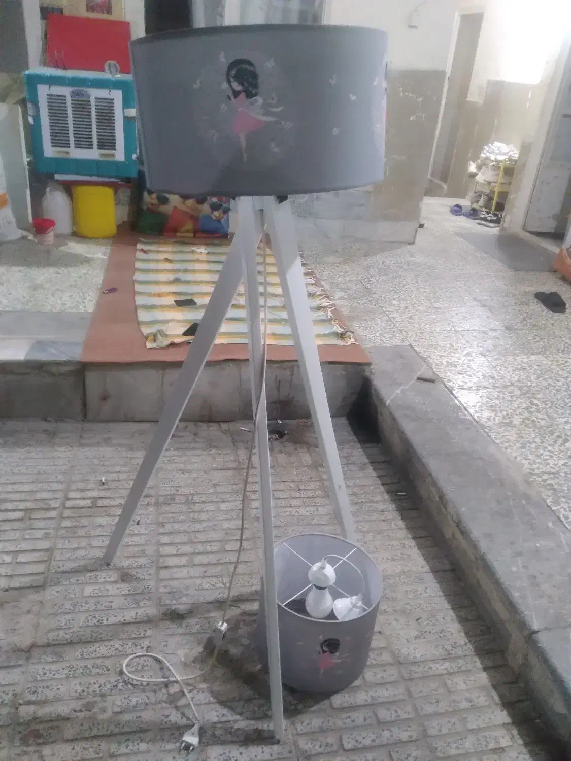 ساعتی چوبی ایستاده شیک و چراغ خواب 3 بعدی شیک|ساعت دیواری و تزئینی|شهرکرد, |دیوار