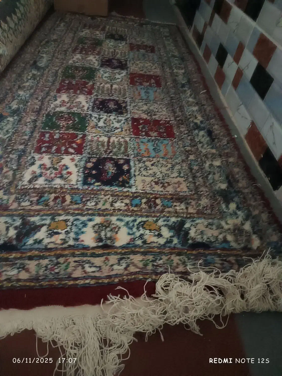 قالیچه دست باف80×۲|فرش|بیرجند, |دیوار