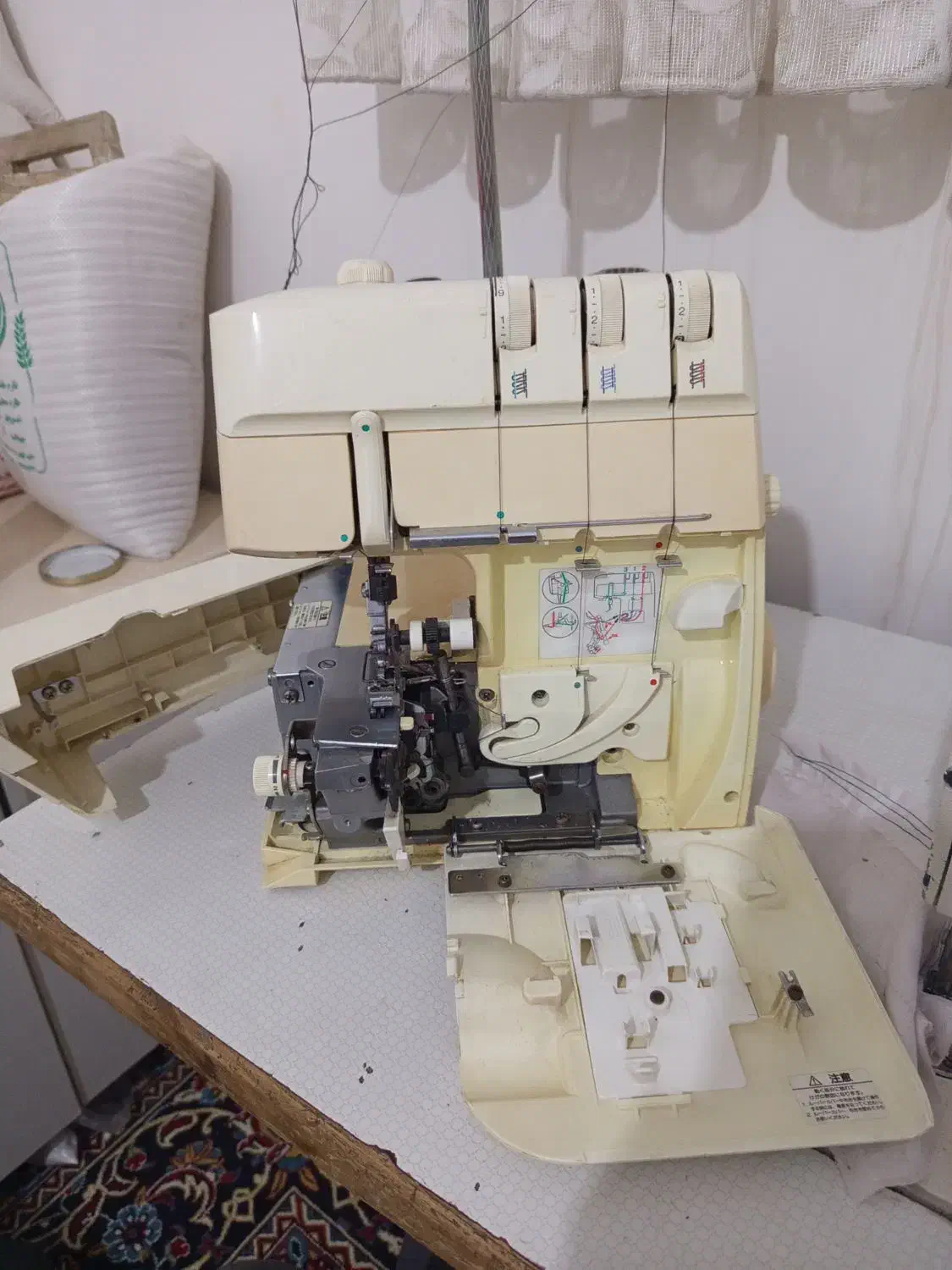 چرخ سردوز ژاپنی سه نخ|چرخ خیاطی و ریسندگی|نیشابور, فضل|دیوار