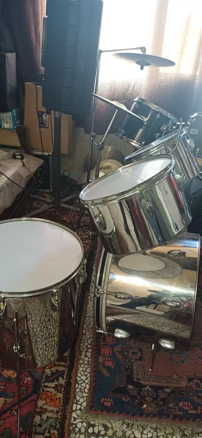 درام تمام استیل فقط ۴ تا طبل|درام و پرکاشن|اصفهان, سرشبادران|دیوار