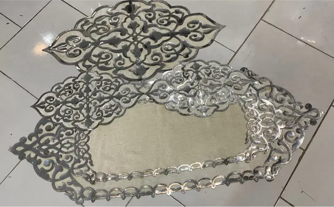 سرویس اشپزخانه رومیزی مخمل|سفره، حوله، دستمال آشپزخانه|مشهد, آبکوه|دیوار