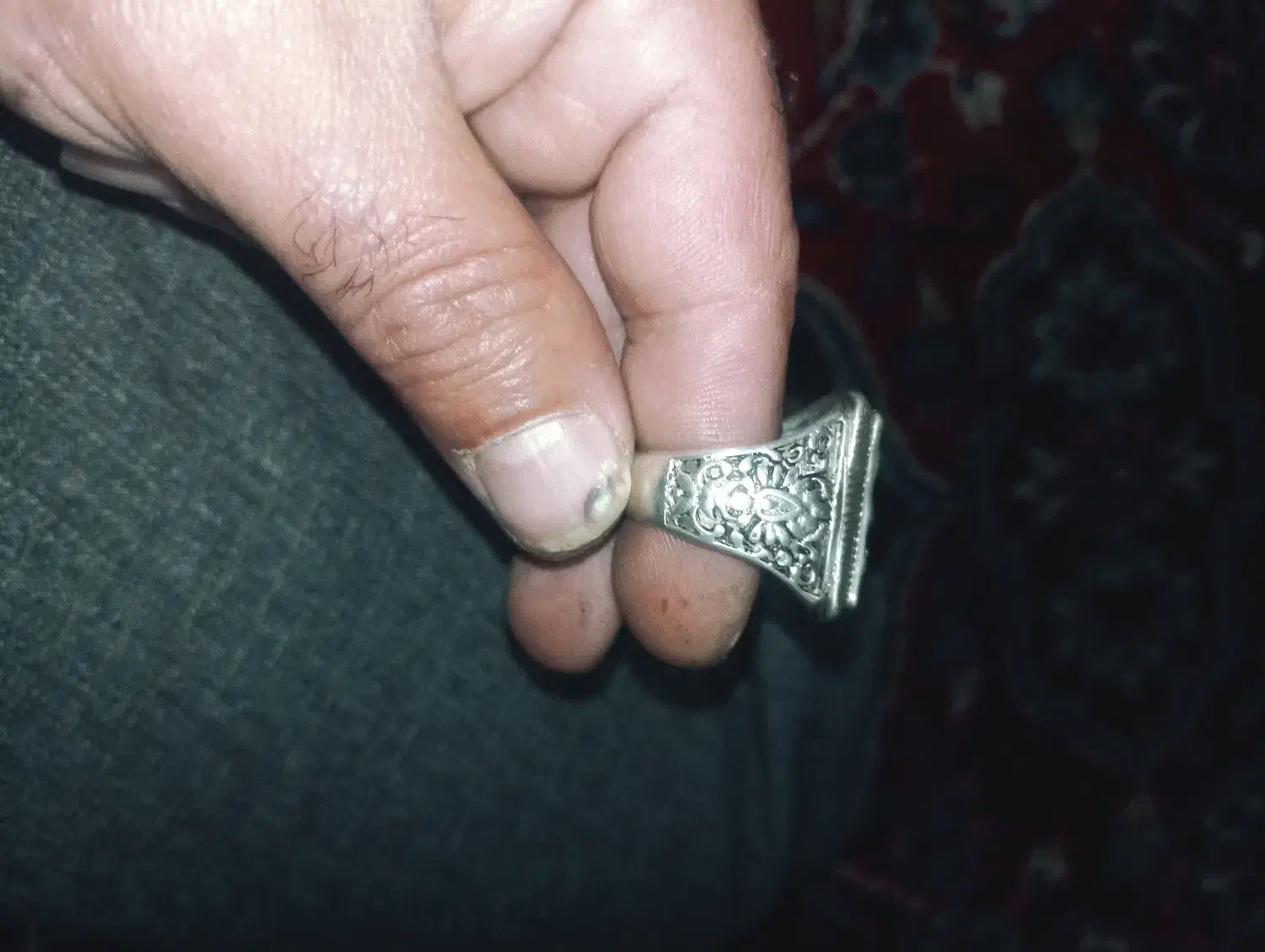 انگشتر نقره زمرد دست ساز|جواهرات|فردیس, شهرک هفده شهریور|دیوار