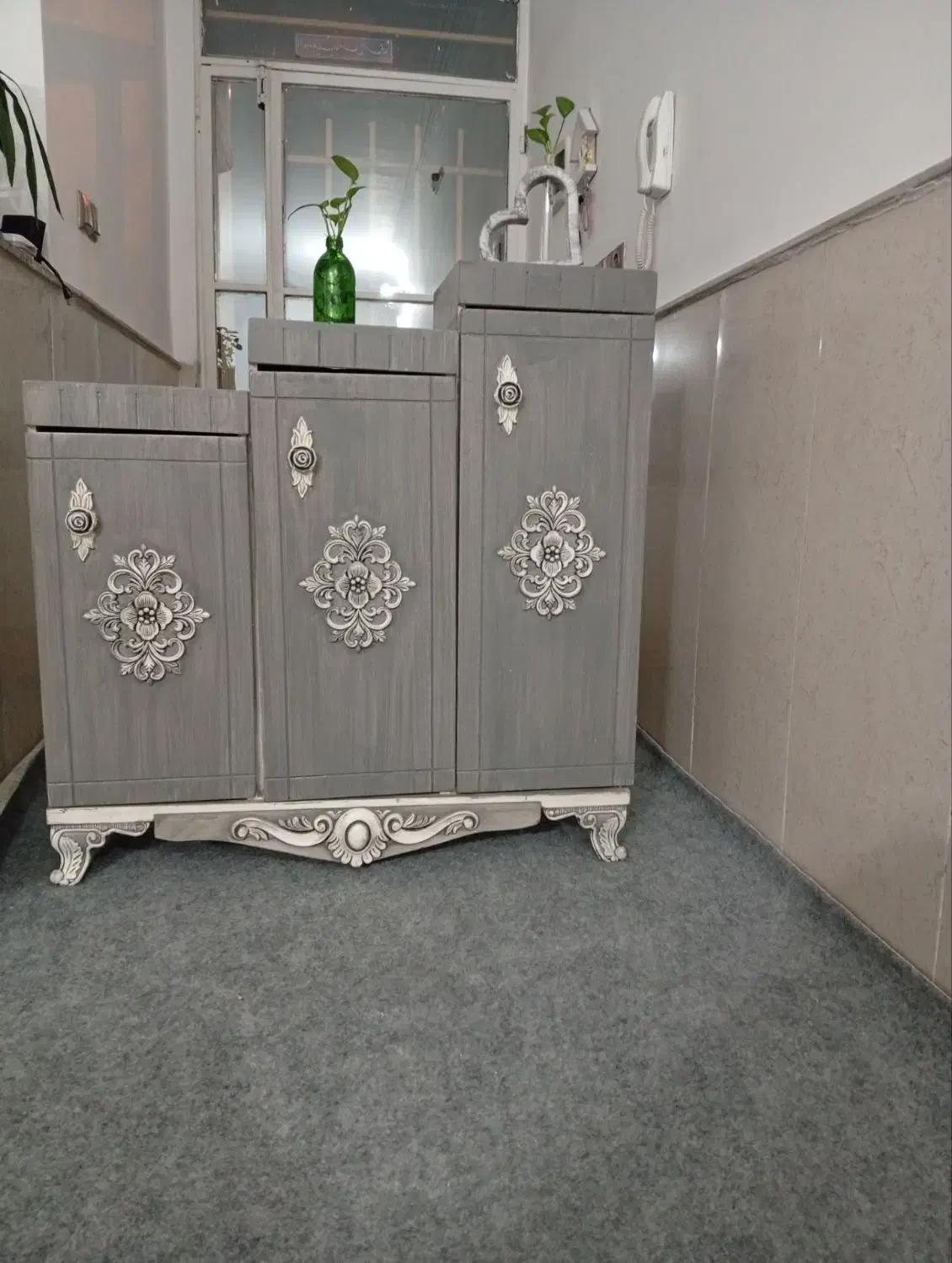 جاکفشی ومیز تلویزیون|جاکفشی، کمد، دراور|نیشابور, گنبد سبز|دیوار