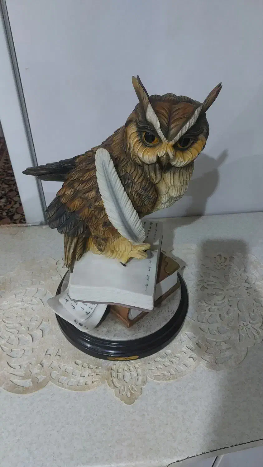 مجسمه جغد|مجسمه، تندیس، ماکت|تهران, باغ فیض|دیوار