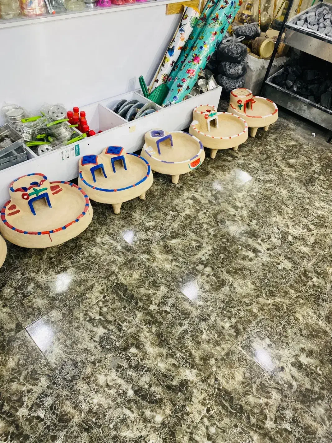 منقل گلی قوی و مستحکم|صنایع دستی و سایر لوازم تزئینی|بندر ماهشهر, |دیوار