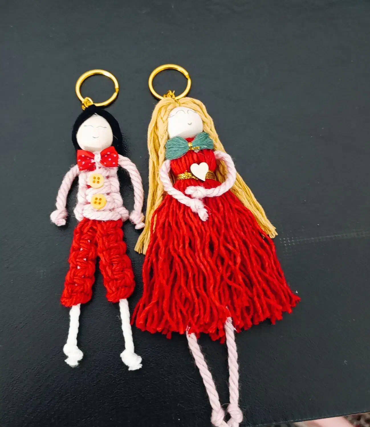 عروسک یلدایی و غیره مکرومه|صنایع دستی و سایر لوازم تزئینی|سوری, |دیوار