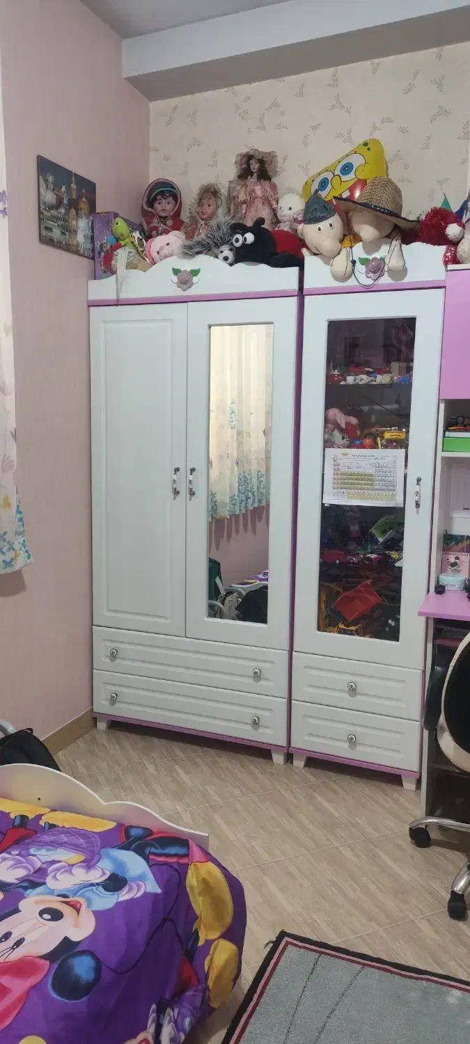 تخت و کمد نوجوان|تخت و سرویس خواب|کرج, اصفهانیها|دیوار