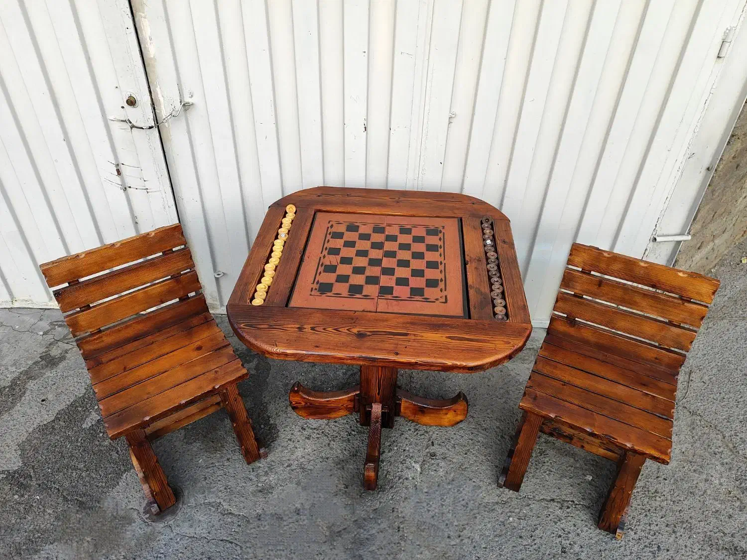 صندلی تخته نرد و شطرنج چوب راش نو آکبند|صندلی و نیمکت|تبریز, |دیوار