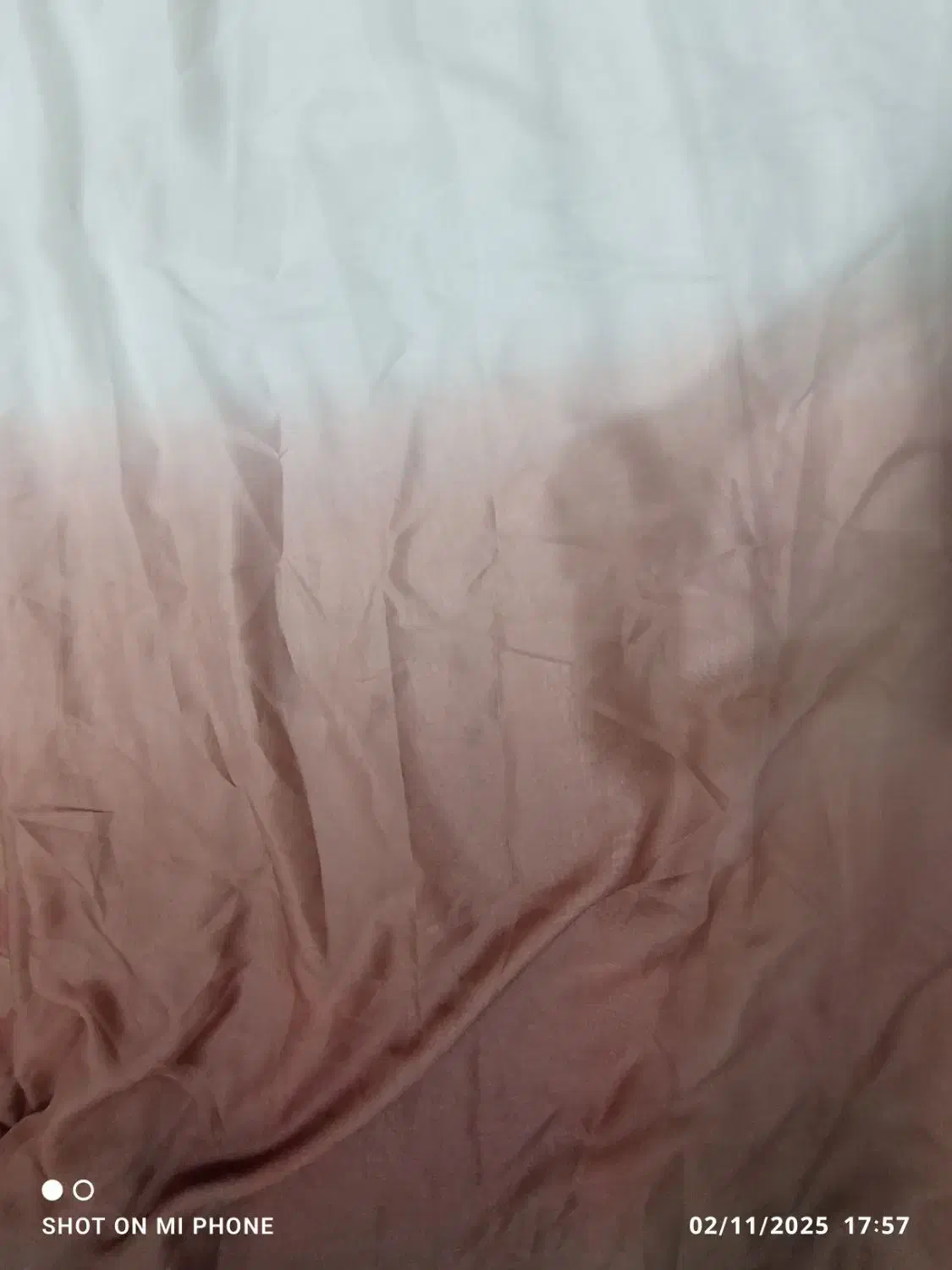 پرده حریر دو رنگ قهوه‌ای|پرده، رانر، رومیزی|تهران, یافت آباد شمالی|دیوار