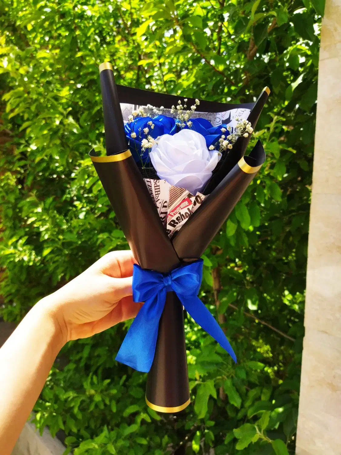 گلای روبانی ماندگار|گل مصنوعی|سنقر, |دیوار