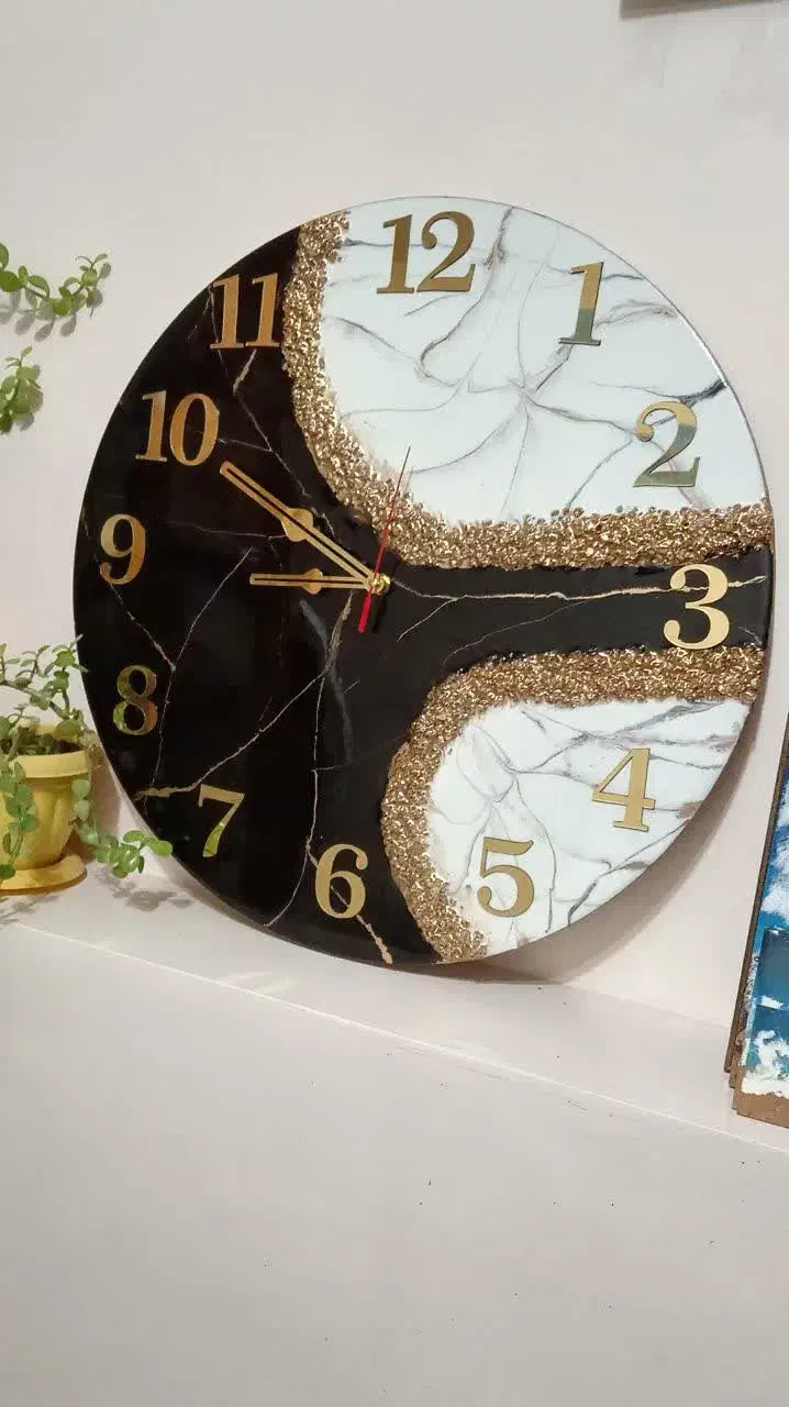 ساعت رزینی|ساعت دیواری و تزئینی|اصفهان, چرخاب|دیوار