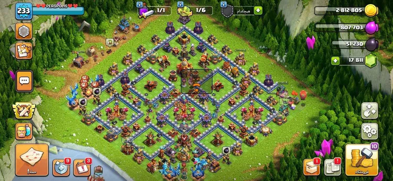 اکانت کلش آف کلنز ۱۸ هزار جم|کنسول، بازی ویدئویی و آنلاین|رباط‌کریم, رباط‌کریم|دیوار