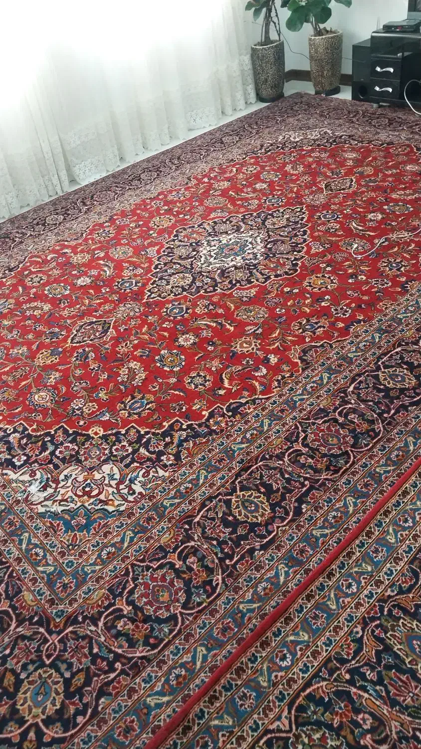 دو تخته فرش دستباف کاشان ۱۲ متری|فرش|تهران, علی‌آباد|دیوار