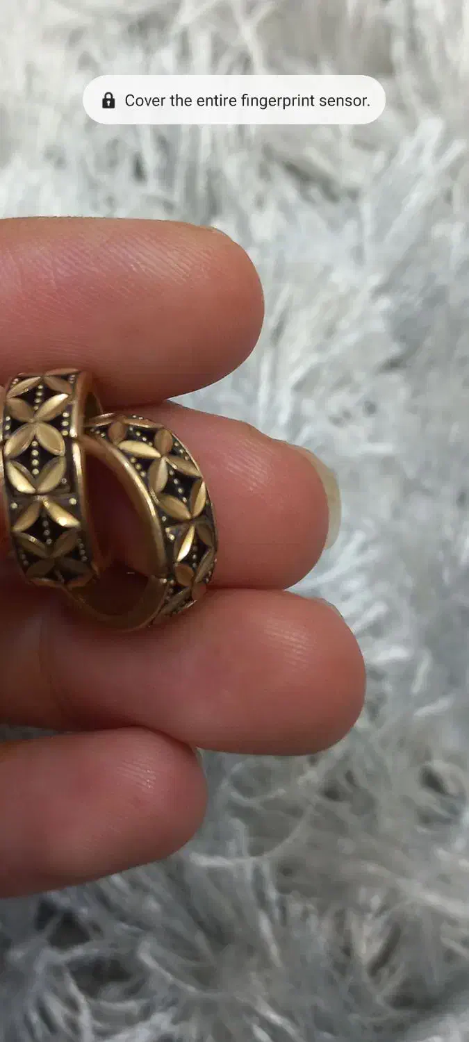 گشواره حلقه طلا سیاه قلم نو|جواهرات|تربت جام, پاسداران|دیوار