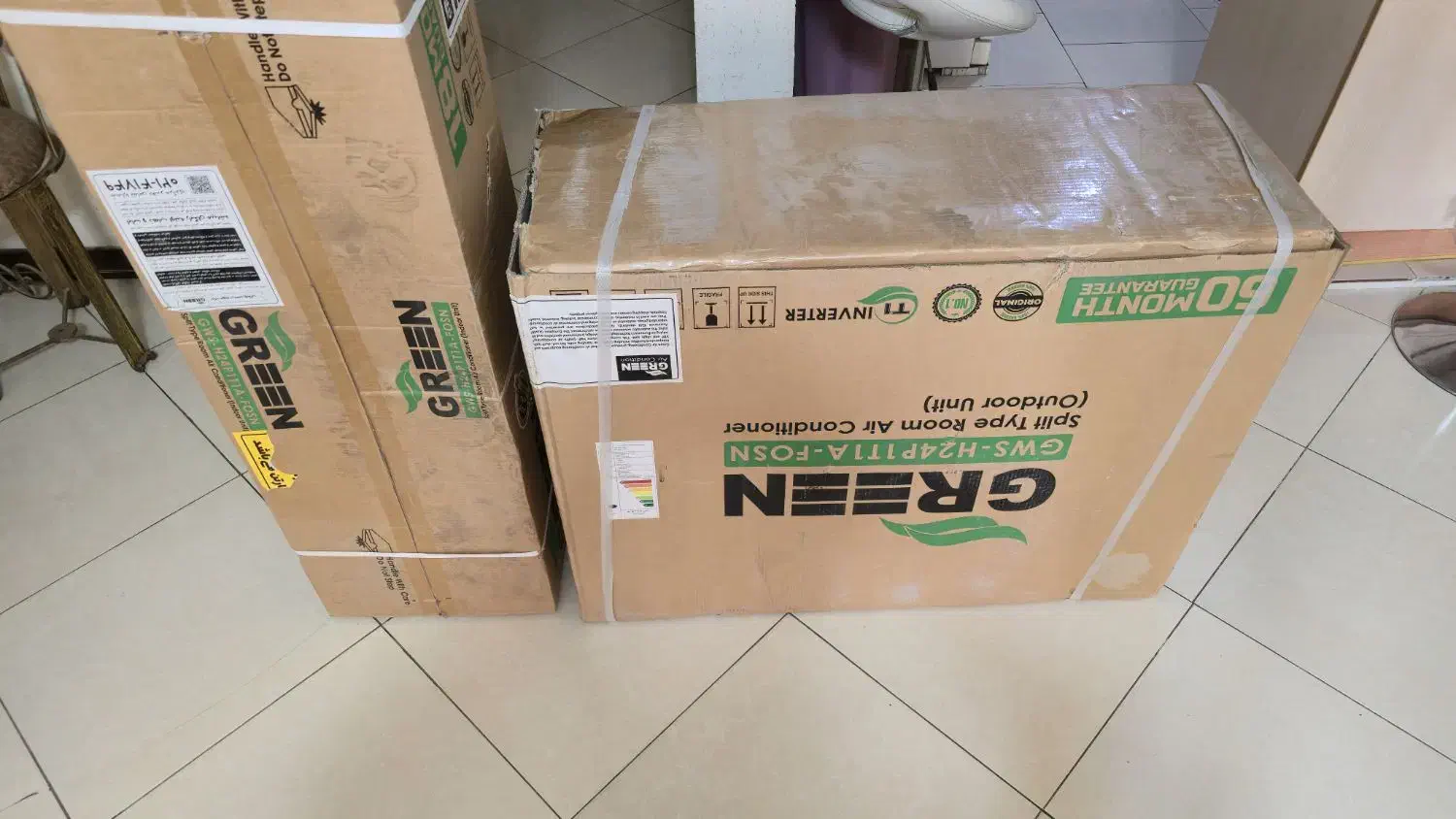 اسپیلت ۲۴ هزار گرین اینورتر|کولر گازی و فنکوئل|اصفهان, برازنده|دیوار