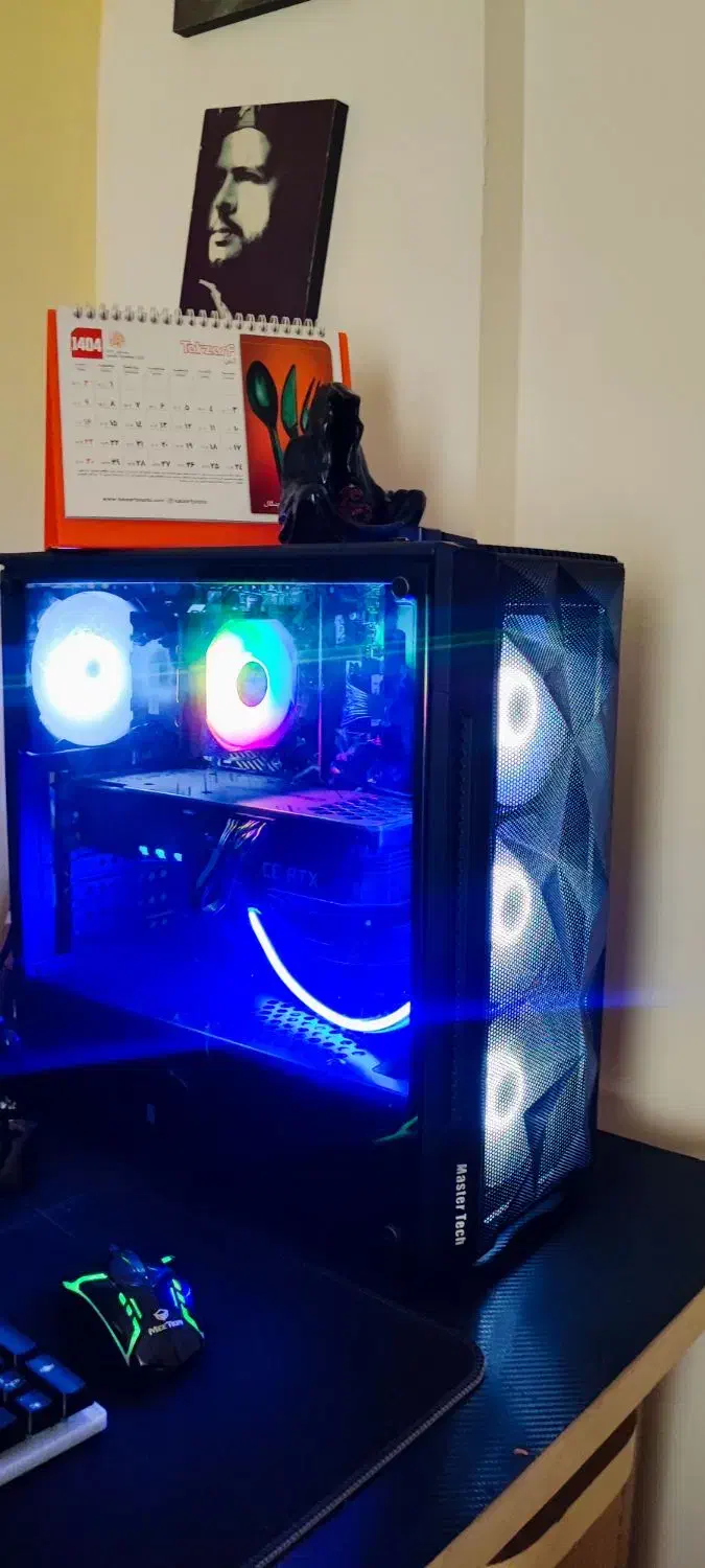 سیستم گیمینگ حرفه ای  با مانیتور موس کیبرد کامل|رایانه رومیزی|مشهد, فرهنگیان (شهرک غرب)|دیوار