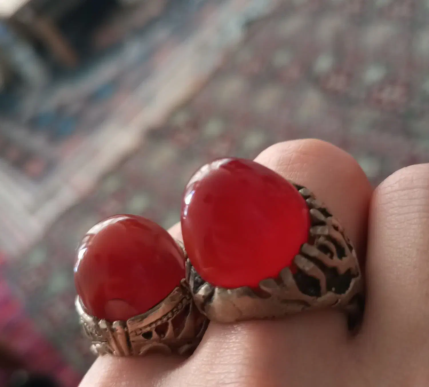 2 عدد انگشتر عقیق|جواهرات|زنجان, |دیوار