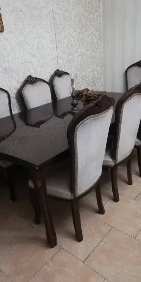 میز نهار خوری تمام چوب ۸نفره|میز و صندلی غذاخوری|کرج, شاهینویلا|دیوار