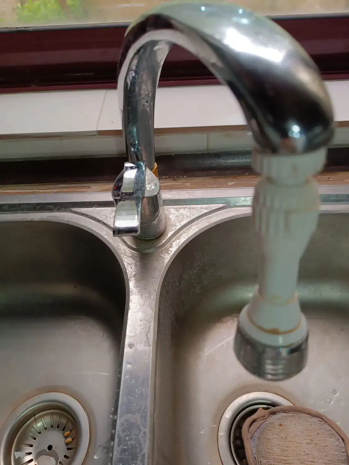 سینگ دو قلو مارک البرز با شیر وسیفون|مصالح و تجهیزات ساختمان|رویان, |دیوار