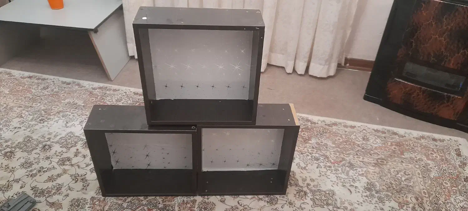 شلف چوبی سه تیکه|کتابخانه، شلف، قفسه‌های دیواری|تهران, امام زاده عبدالله|دیوار