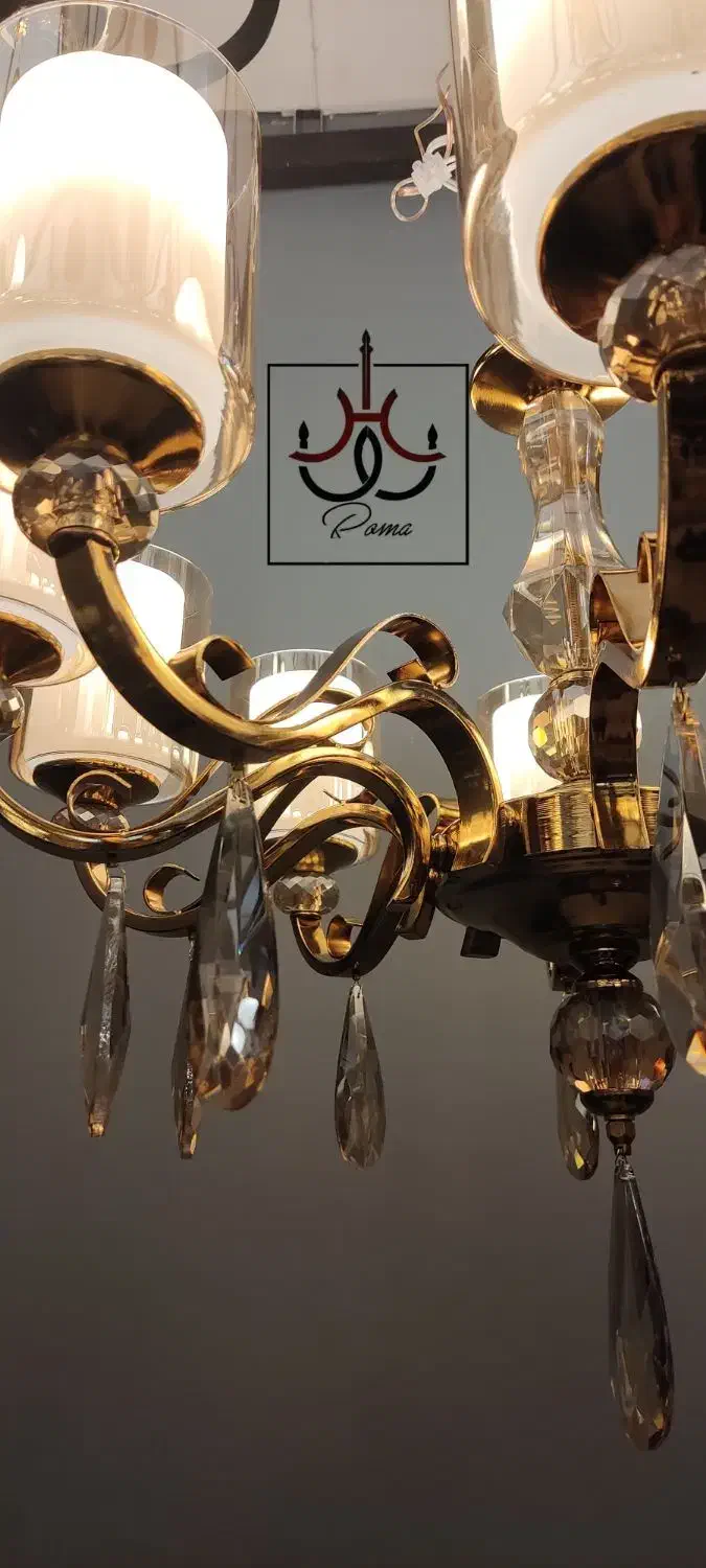 لوستر ده شاخه مدل خاص در رومالوستر فردیس|لوستر و چراغ آویز|فردیس, سرحدی|دیوار