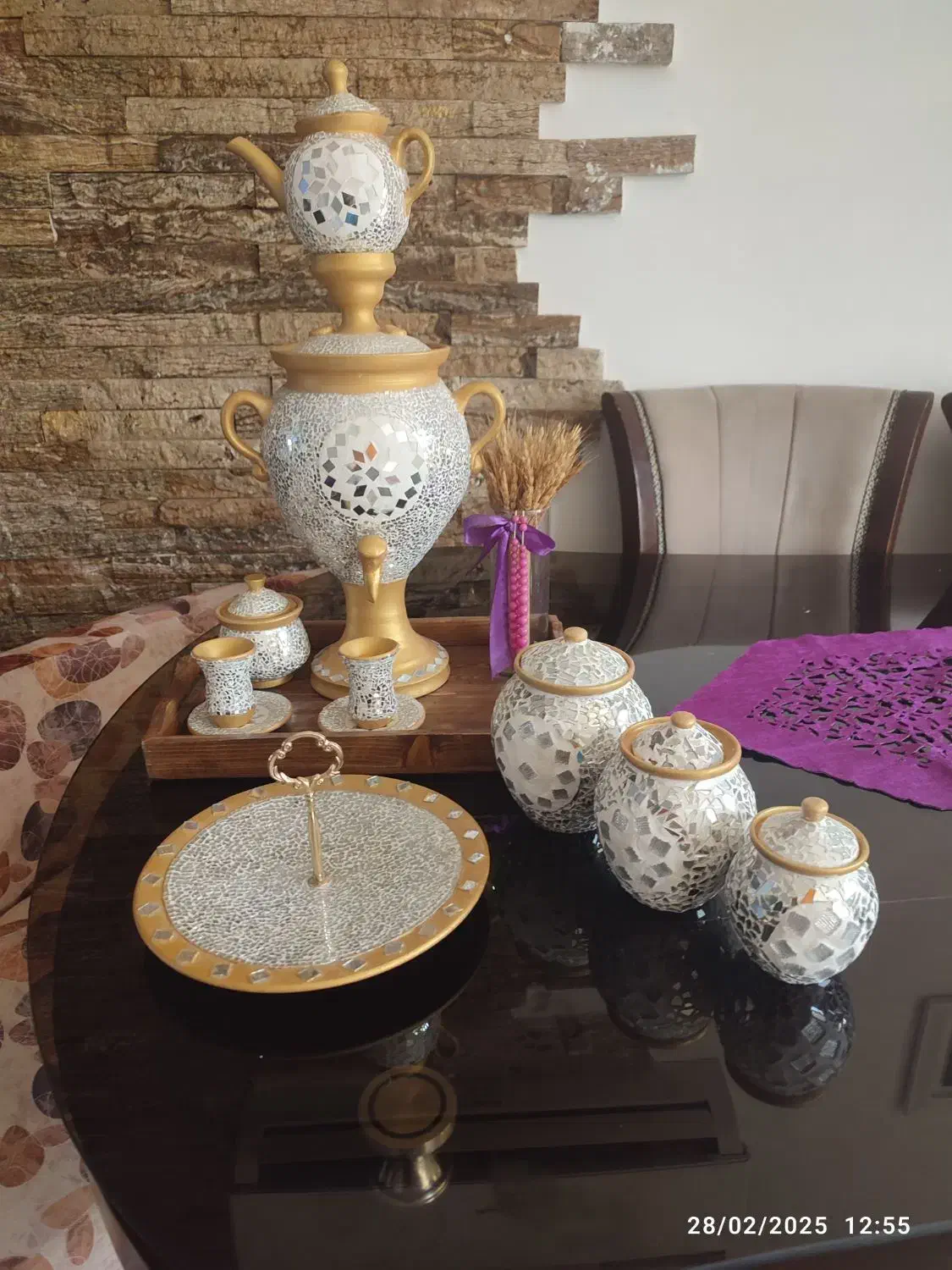 فروش ست سماور مناسب شب یلدا برای عروس خانم هامدارس|صنایع دستی و سایر لوازم تزئینی|بابل, |دیوار